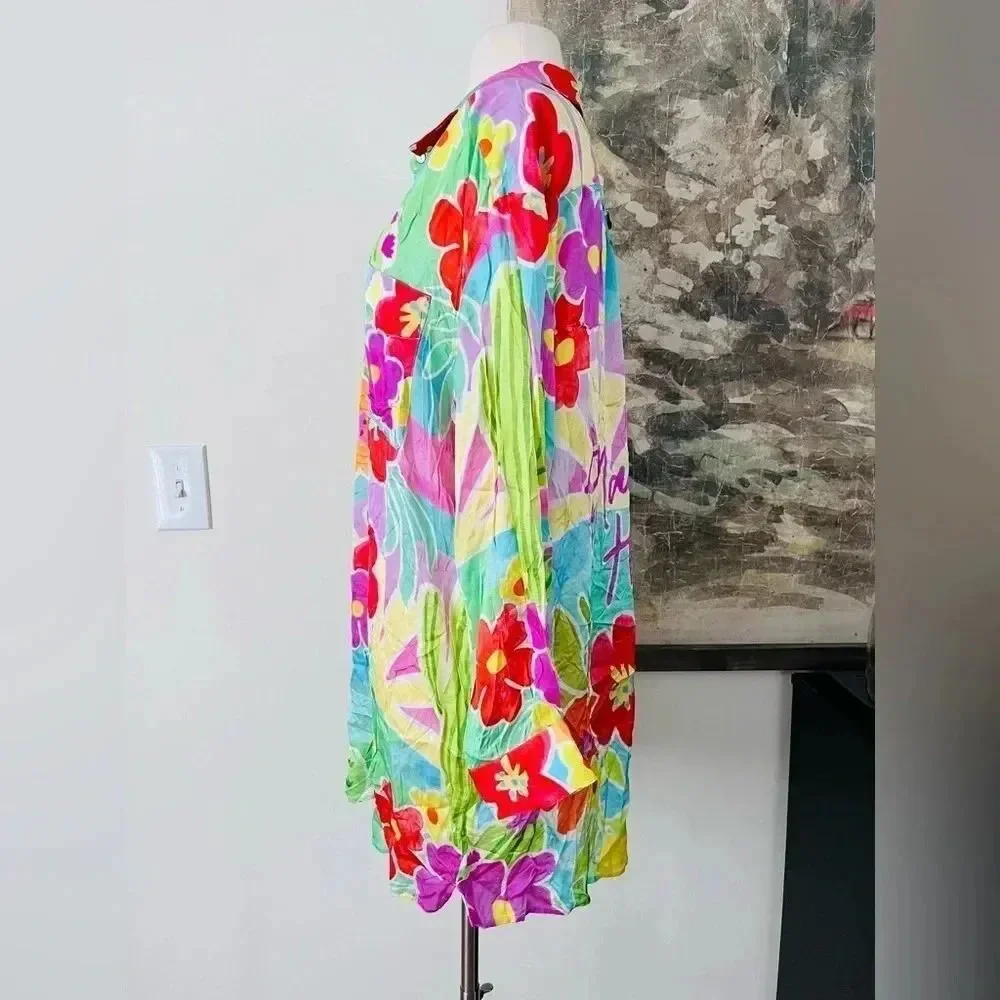 Free People Spell Margi Hour Shirt Dress Size Medium NWOT $199 - Picture 4 of 14